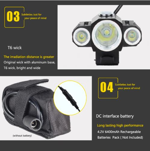 LumiPower T6 Bike Front Light